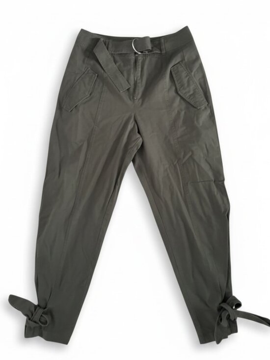 VENUS Pants - VENUS Olive Tie‑Ankle Cargo Pants – Size 14